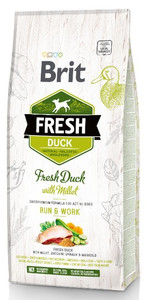 Brit Fresh Dog Adult Active Duck & Millet 12kg