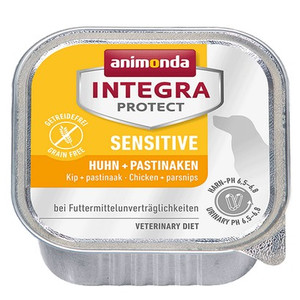 Animonda Integra Protect Sensitive dla psa kurczak + pasternak tacka 150g