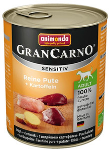 Animonda Gran Carno Sensitiv Indyk + ziemniaki 800g