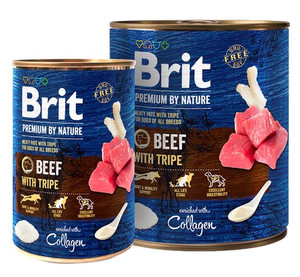 Brit Premium By Nature Beef & Tripe puszka 800g