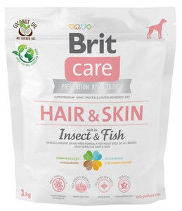 Brit Care Grain Free Adult Hair & Skin - Insects & Fish 1kg