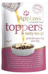 Applaws Cat Topper Zupa dynia, łosoś, dorada 3x40g